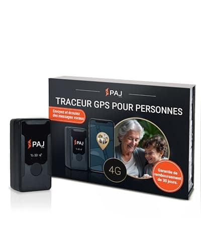 PAJ GPS Tracker - Easy Finder 4G - Traceur GPS pour Enfants, Seniors et démences - Messages vocaux - Dispositif de Suivi en Temps réel avec Bouton d'appel d'urgence SOS - Mini Traceur GPS