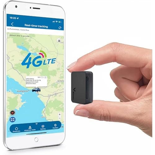 Mini Traceur GPS pour Voitures 4G Longue Autonomie 60 Jours Traqueur GPS Suivi en Temps Réel Caché Antivol Localisateur Petit Tracker pour Moto Vélo Scooter Enfants Valise Sacs Chat TK903