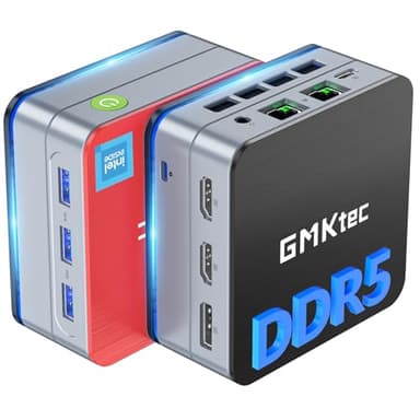 GMKtec G2 Plus Mini PC, Intel Twin Lake N150 (4C/4T, Mise à Niveau N100/N97) jusqu'à 3,6 GHz, Mini Desktop Computer, 12 Go de RAM LPDDR5, 512 Go SSD, WiFi 6, BT5.2