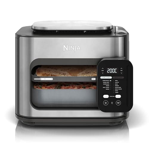 Ninja Combi 12-en-1 Multicuiseur, Four, Autocuiseur et Friteuse sans huile, 12 Fonctions de Cuisson, Repas de Taille Familiale en 15 Minutes, avec Plateau de Cuisson, Guide de Recettes, Gris, SFP700EU