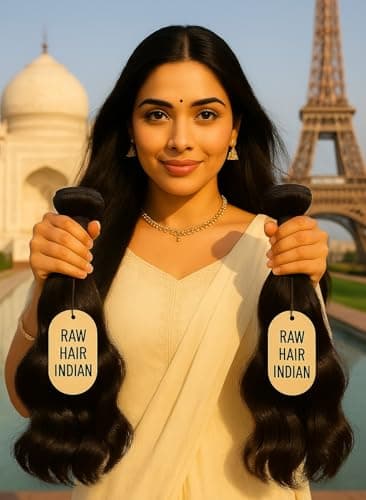 10 POUCES RAW HAIR INDIEN BUNDLE TISSAGE EXTENSION Purs Cheveux Indian Brut Single Donor
