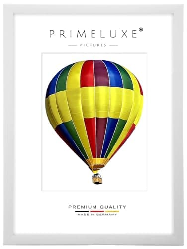 PrimeLuxe Cadre photo en bois 33 x 98 cm (Dimension de l'image) en Pin-Blanc | Couleur et taille sélectionnables | pour affiches | Puzzle | collage de photos