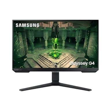 Samsung Odyssey G4, 25" , 1ms, 240Hz, Dalle IPS, Résolution FHD 1920x1080, 400cd/m2,1000:1, Compatible G-Sync, AMD FreeSync Premium, Low Input Lag Mode, Pied Ajustable, HDMI, DisplayPort
