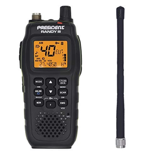 Président Randy-III Am/FM walkie CB 27 Batterie Lithium 1800 mAh