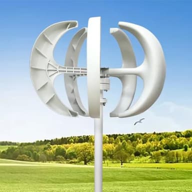 Générateur d'éolienne vertical 600 W, 12 V CC 5 lames Helix Wind Power Turbine Générateur d'axe vertical avec 5 lames pour bateaux, pavillons, cabines, camping-cars