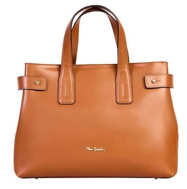 PIERRE CARDIN Sac Femme en Cuir Véritable - Grand, Fabriqué en Italie, à Bandoulière, Multifonction, Élégant pour Magasiner