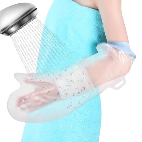 Fasola Protège Plâtre Bras pour Douche et Piscine, Protection Etanche pour Platre Bras Adulte, Réutilisable Sac de Protection Bras Platre, Maintenir le Bandage au Sec