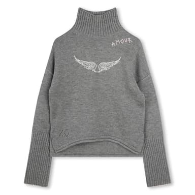 ZADIG & VOLTAIRE Polo-neck jumper girl grey