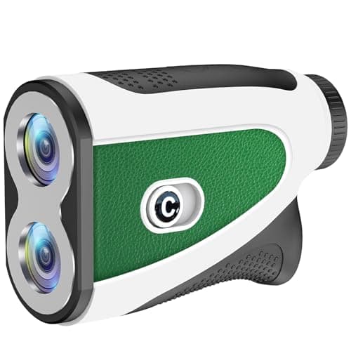 PTHTECHUS Télémètre de Golf - Télémètre Laser 1 200 Yards avec Bande magnétique, grossissement x7, Verrouillage du Drapeau par Vibration, étanchéité IPX4, Golf rangefinder Rechargeable pour Homme