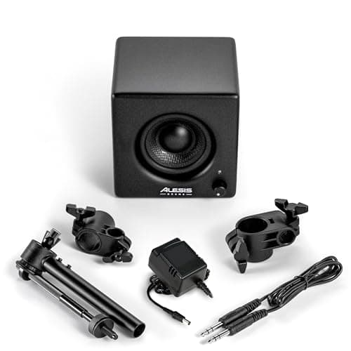 Alesis Nitro Amp - Haut-Parleur de Batterie Électronique 3" Actif 70 W Compact pour l'entraînement et Les Leçons, montable sur Rack avec Les Pinces incluses