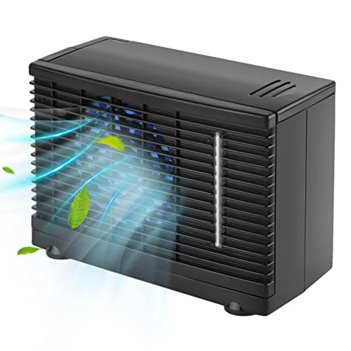 Portable Climatiseur Refroidisseur avec Vitesses Réglables 12V, Climatiseur de Voiture Mini Universel Personnel Voiture Ventilateur De Refroidissement Personnel pour Camping-car Rameur