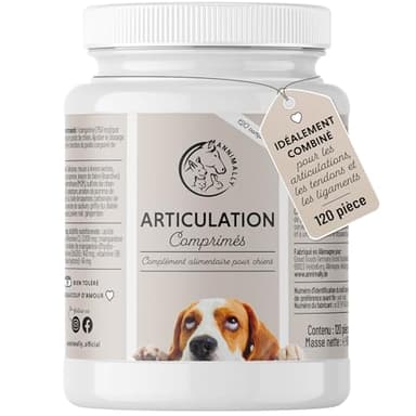 Complément Articulation pour Chien - Anti arthrose Chien Senior - avec glucosamine chondroïtine Chien - 120 comprimés pour Articulation Chien et - Anti inflammatoire Chien