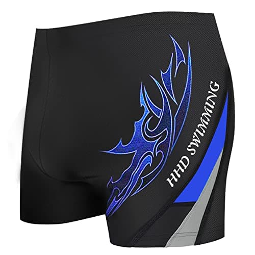 HHD® Maillot de Bain, Slip de Bain pour Homme en Bonne élasticité de materiau High-Tech Broderie Trunks Boxers Slip Short de Bain avec Avant Tie pour Plage/Sport/Natation/Plongée