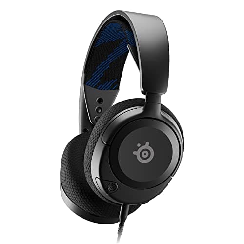 SteelSeries Arctis Nova 1P - Casque de jeu multi-système — Hi-Fi avec pilotes — Son Spatial à 360° — Coussinets d’Oreille à Mousse à Mémoire — Microphone antibruit — PS5, PS4, PC, Switch, Xbox - Noir