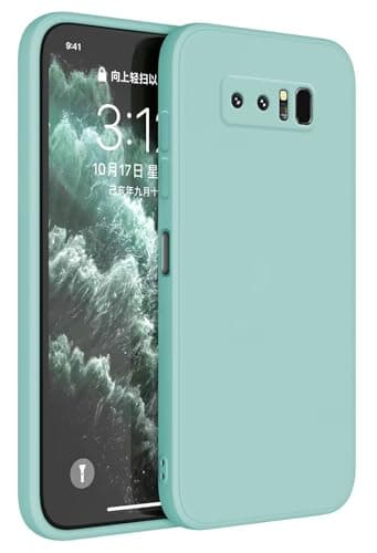 Topme Coque pour Samsung Galaxy Note8 (6.3" inches) Etui Housse, Protecteur de Peau en Silicone TPU - Cyan Clair