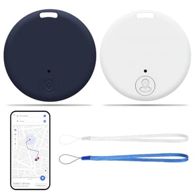 Traceur GPS Bluetooth 5.2 Localisateur Intelligent pour Clés, Portefeuilles, Sacs, Animaux, Valises, Compatible iOS & Android, Alarme Sonore, Batterie Remplaçable, Portée 15m, Localisation Facile
