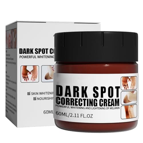 60 ml de crème éclaircissante pour peaux foncées, crème pour corriger les taches sombres, crème éclaircissante pour la peau des coudes, crème blanchissante puissante pour le corps peau noire