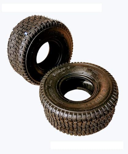 HMParts JUNKAI Lot de 2 pneus 15 x 6.00-6 4PR Tracteur tondeuse autoportée Pelle à neige Quad ATV