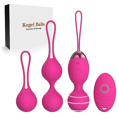 2 en 1 Boules de Geisha - Kegel Balls de 3 pour le contrôle de la vessie et les muscles du plancher pelvien - Recommandé par le médecin (Rose)