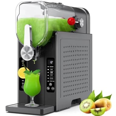 Machine à granités commerciale, sans glaçons, avec nettoyage automatique, réservation en une seule touche et 6 programmes prédéfinis. Machine à boissons glacées pour margaritas, milkshakes, frappés