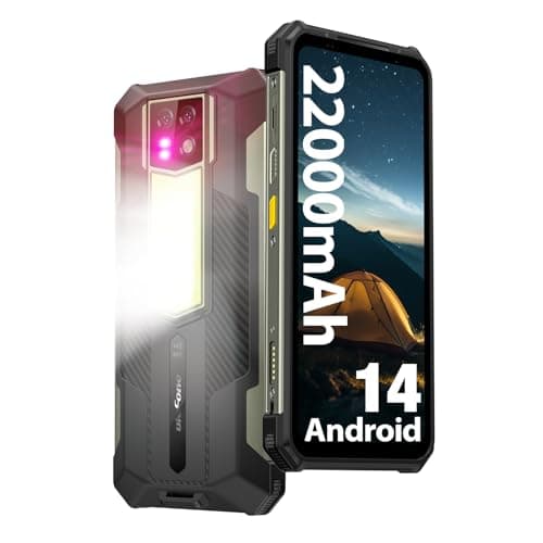 Ulefone Armor 24 Telephone Portable Incassable 2024, 24Go+256Go, 22000mAh/66W, Android 14 Smartphone Incassable, 1000LM Camping Lampe, 64MP+64MP Nocturne Vision, 6.78" FHD+ 120Hz, IP68/4G Dual SIM/NFC