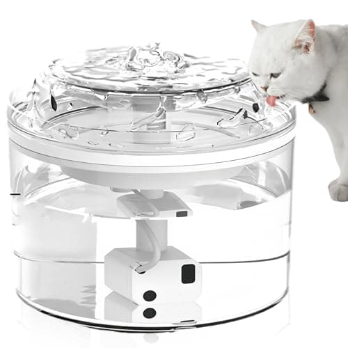 Fontaine à eau pour chat - 1,8 l - Ultra silencieuse - Arrêt automatique - Avec interface USB
