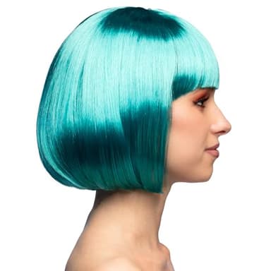 Boland - Perruque cabaret, mi-longue, bob avec franges, cheveux synthétiques, coiffure, fête à thème, carnaval, soirée déguisée, costume