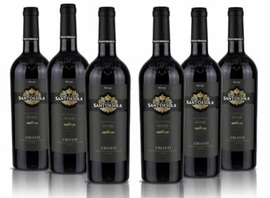 Sant'Orsola Chianti D.O.C.G. Vin Rouge Italien Set de 6 Bouteilles x 75 cl