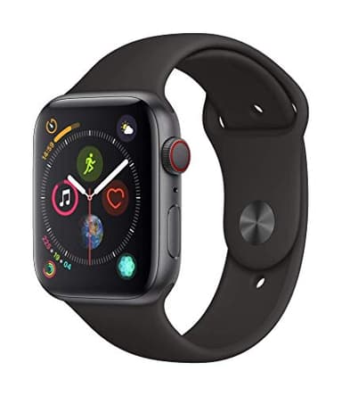 Apple Watch Series 4 44mm (GPS + Cellular) - Boîtier En Aluminium Gris Sidéral Avec Bracelet Sport Noir (Reconditionné)