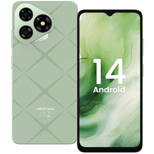 Ulefone Note 19 Telephone Portable(2025), Android 14 Smartphone, Octa Core, 6Go RAM+32Go ROM/SD-512Go, 5000mAh Batterie, Écran 6.56" HD+, 8MP, Smartphone Débloqué 4G Dual SIM/Face ID/GPS/3 Slot-Vert
