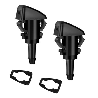 2 Pièces Gicleur Lave Glace Windsheild Essuie-Glace Buses de Lavage Buse Jet Jets de Pulvérisation D'Eau de Brouillard de Pare-Brise Avant 4805742AB Compatible avec Jeep Dodge Ram Chrysler