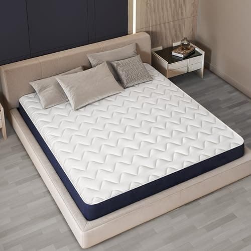 The White Stone Matelas 140 x 190 en Waterfoam Hypoallergénique | Hauteur 10 cm | Rembourrage en ouate et revêtement en Tissu 3D Respirant, Anti-acarien et antifongique | Fabriqué en Italie