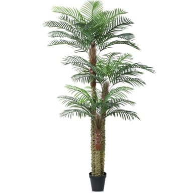 SOGUYI Palmier Plante Artificielle Exterieur, 240cm Résistant aux UV Faux Palmier Tropical, Grande Palmier Artificiel pour Patio Extérieur, Bord de Piscine, Pelouse, Porche Décoration