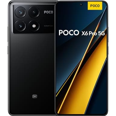 Xiaomi POCO X6 Pro 5G, Téléphone Mobile 12/512Go Noir, Carte SIM Non Incluse, Smartphone Android, Version FR