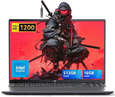 ACEMAGIC 16,1" Full HD Ordinateur Portable ln-tel Quad-Core N97, PC Portable 16Go RAM DDR4 512Go SSD (3,60 GHz, Dépasser N95/N100/N5095) 1920x1200 16:10 HD écran,WiFi 5, 3*USB 3.2, BT5.0, HDMI, Laptop