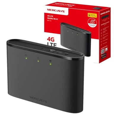 MERCUSYS MT110 Mifi Routeur WiFi portable 4G, 4G LTE 150 Mbps, batterie 2200 mAh pendant 10 heures, routeur 4G avec fente SIM, routeur pour carte SIM, routeur portable TP-Link, Plug & Play, routeur