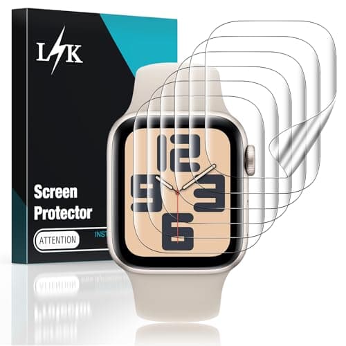 LϟK 6 Pièces Protection Écran pour Apple Watch Series 6 5 4 Se 40mm and Series 3 2 1 38mm - sans Bulles Haute Définition Qualité Supérieure Transparent Doux TPU Film Protection écran