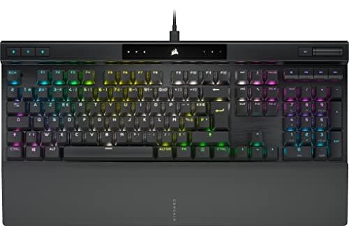 Corsair K70 Pro RGB USB-C Clavier Gaming Optique-Mécanique - Switchs Linéaires OPX, Touches à Double Injection PBT, Taux d’Interrogation de 8.000 Hz - FR Disposition, AZERTY - Noir