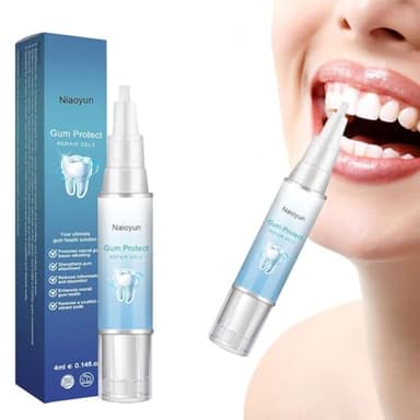 Gel thérapeutique de protection des gencives 4 ml, nouveau gel apaisant pour la repousse des gencives 2024, traitement de la récession des gencives pour les soins bucco-dentaires du tartre et les