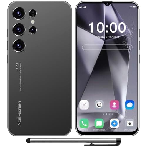 MTGud M24Ultra 4G téléphones Portables débloqués, Écran 6.3" Smartphones Pas Cher Android 12, 3Go+32Go/SD-256Go, Batterie 4500mAh,16MP+13MP/Double SIM/Face ID/GPS/WiFi (Black)