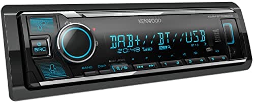 Kenwood autoradio USB, Bluetooth, iPhone, Dab+, KMM-BT508DAB, Noir