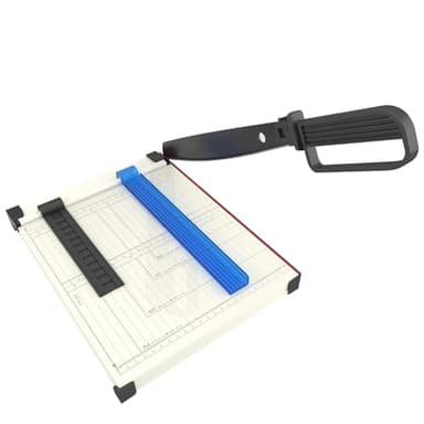 Coupe-papier, coupe-papier guillotine, coupe-papier de 30,5 cm de long, planche à découper à base en métal robuste, capacité de 12 feuilles pour papier cartonné, coupons, étiquettes et photos