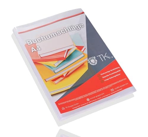 10x couverture de livre DIN A4 - transparent clair - pour livres, cahiers, livres scolaires & couvertures de livres & protège-livres