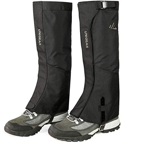 Unigear Guêtres de Randonnée, Guêtres Imperméables en Tissu 1000D pour la Randonnée, la Marche, l'escalade, la Chasse et Le Ski