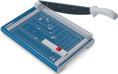 Dahle Cisaille 533 (Capacité de Coupe jusqu'à 15 Feuilles, DIN A4, 340mm de Coupe, Lame Plate, Pression Manuelle) Bleu