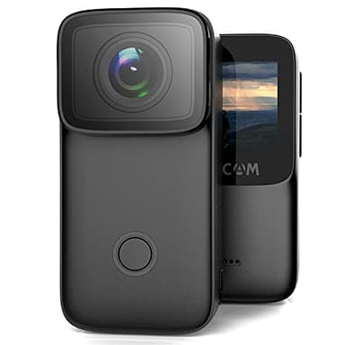 SJCAM C200 Caméra d'action 4KHD Portable Mini Ultra Léger 40M Caméra de Sport sous-Marine Objectif Grand Angle 154° avec kit d'accessoires Convient pour Le Casque, Le vélo