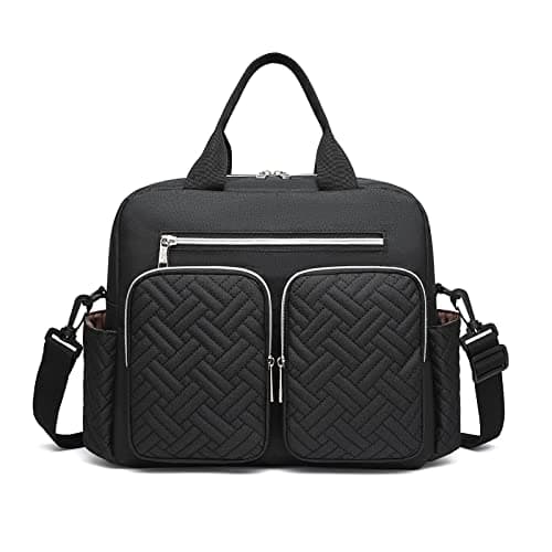Kono Sac à Langer Fourre-tout Sac de Maternité pour Maman ou Papa Sac pour Bébé Sac Bebe Maternity Sacs Langer Bébé Sac à Couches Bébé Sac de Voyage Sacs à langer pour bébé pour hôpital Noir