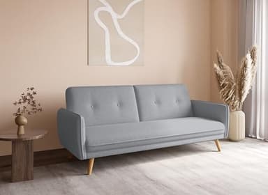 DecoInParis Canapé clic clac en Tissu avec Pieds en Bois Natal