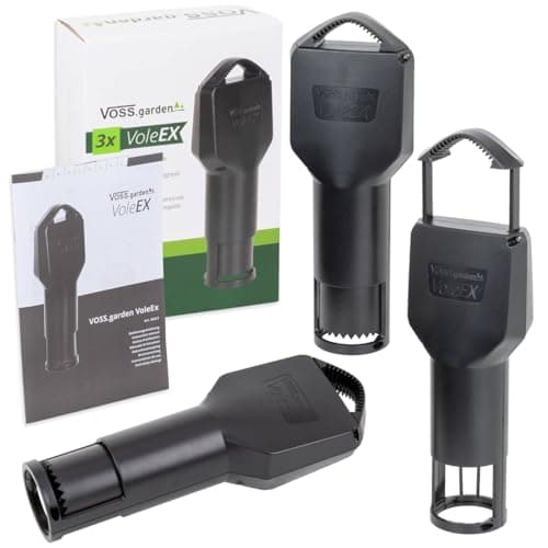 VOSS.garden Piège à Campagnol VoleEX, Lot de 3, Pièges à Impact Efficace Contre Les campagnols, réutilisable