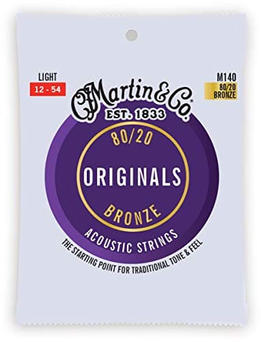 MARTIN Acoustic Bronze Originals, 80/20 Bronze, Light 12-54 (M140)